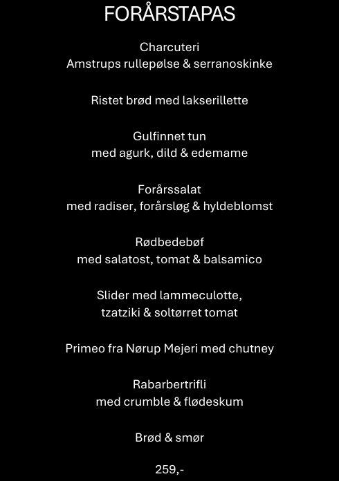 tapas forår 25